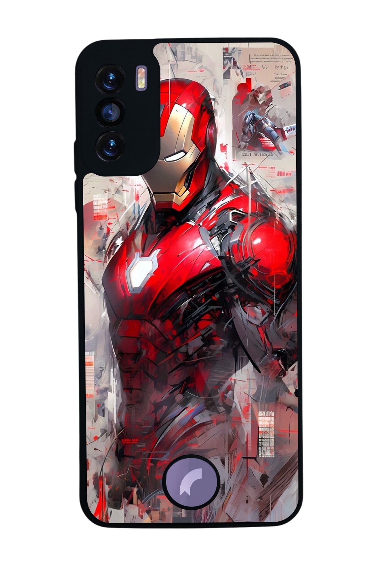 Reeder S19 Max Pro S Uyumlu Iron Man ( Demir Adam ) Tasarımlı Glossy Premium Kılıf