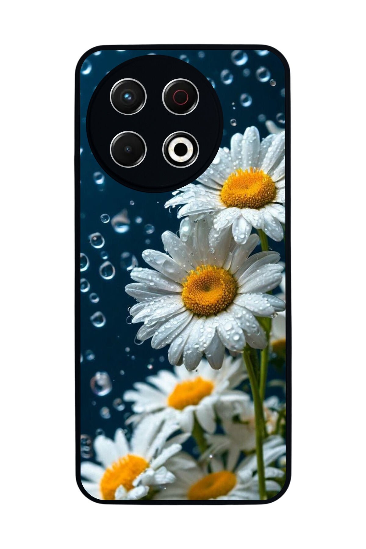 Tecno Spark 30 Pro Uyumlu Cicek Tasarımlı Glossy Premium Kılıf