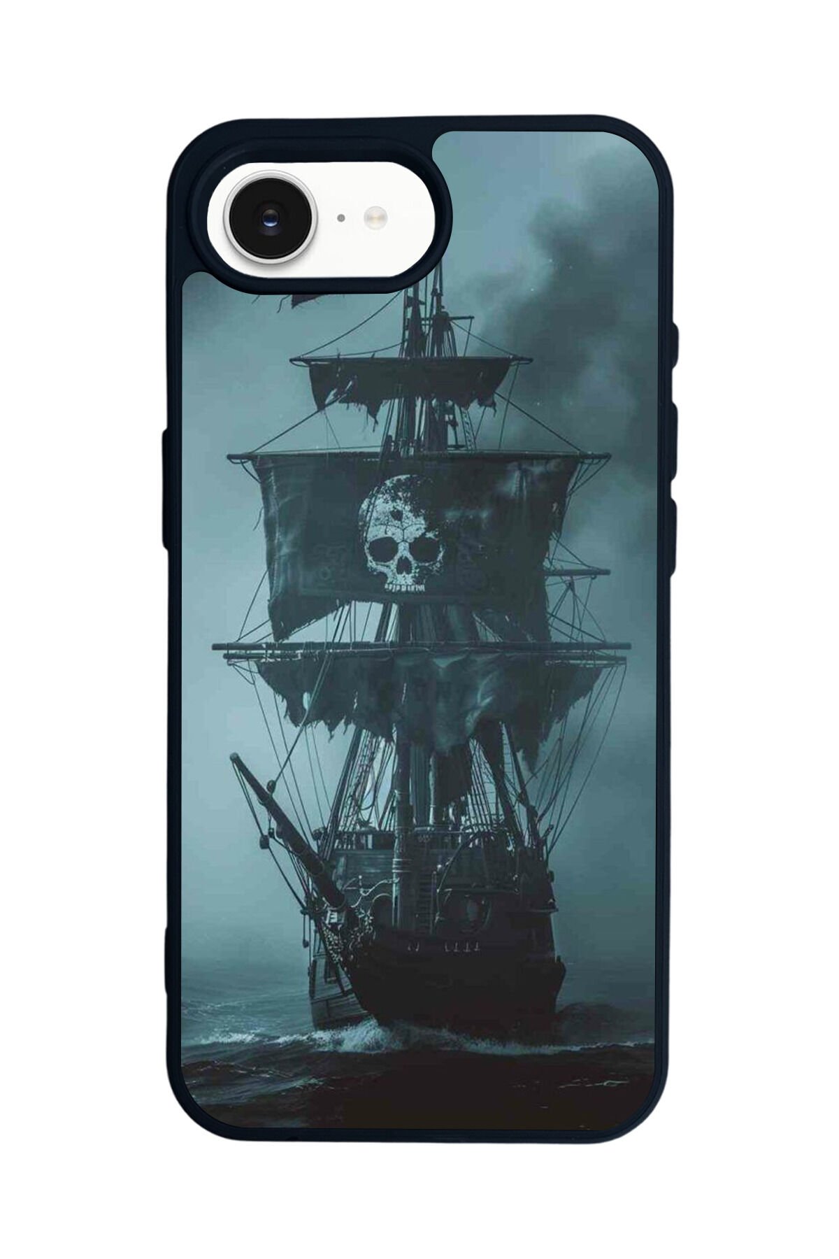 iPhone 16E Uyumlu Korsan Tasarımlı Glossy Premium Kılıf