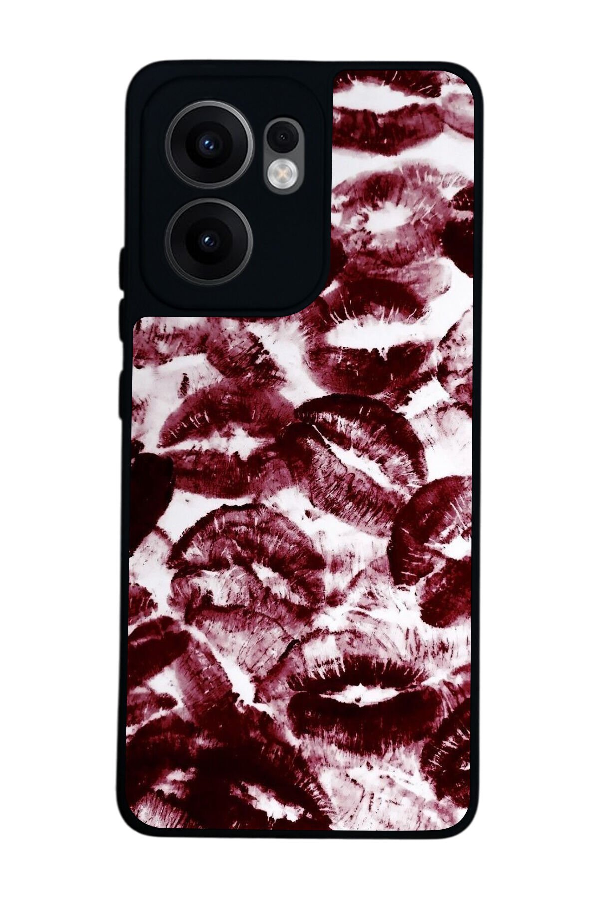 Oppo Reno 13F Uyumlu Dudak Tasarımlı Glossy Premium Kılıf