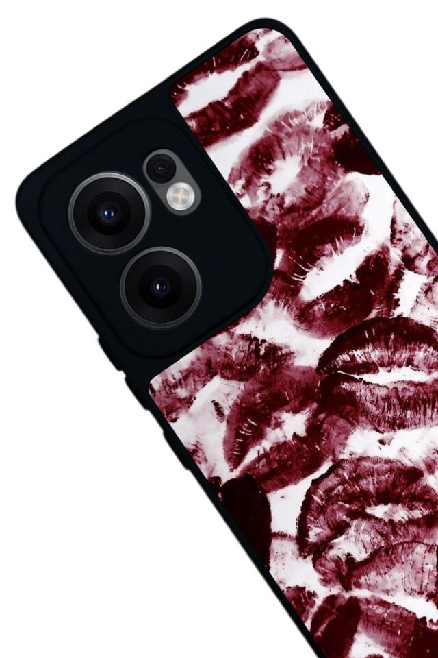 Oppo Reno 13F Uyumlu Dudak Tasarımlı Glossy Premium Kılıf