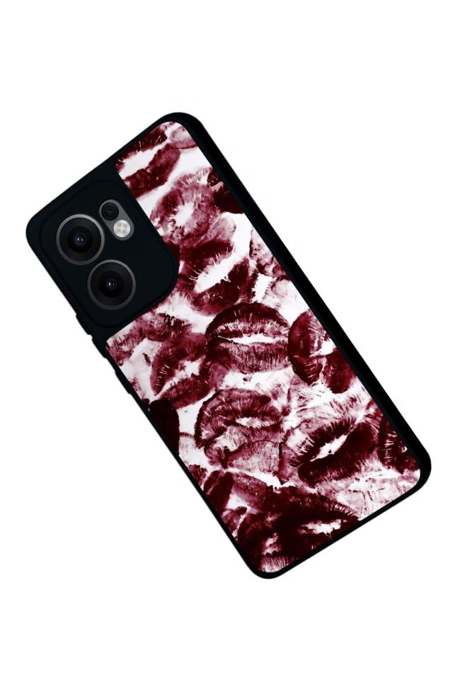Oppo Reno 13F Uyumlu Dudak Tasarımlı Glossy Premium Kılıf
