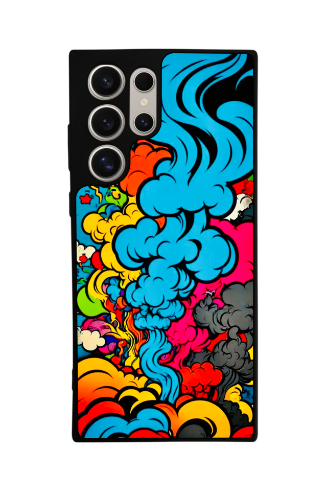 Samsung Galaxy S22 Ultra Uyumlu Abstract Tasarımlı Glossy Premium Kılıf