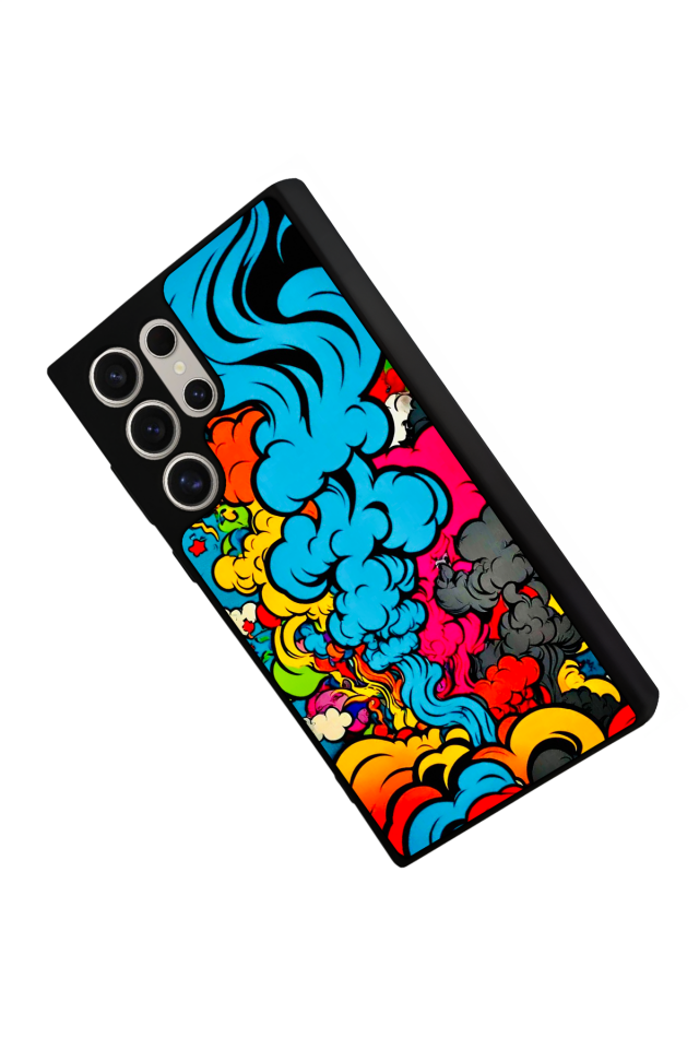 Samsung Galaxy S22 Ultra Uyumlu Abstract Tasarımlı Glossy Premium Kılıf