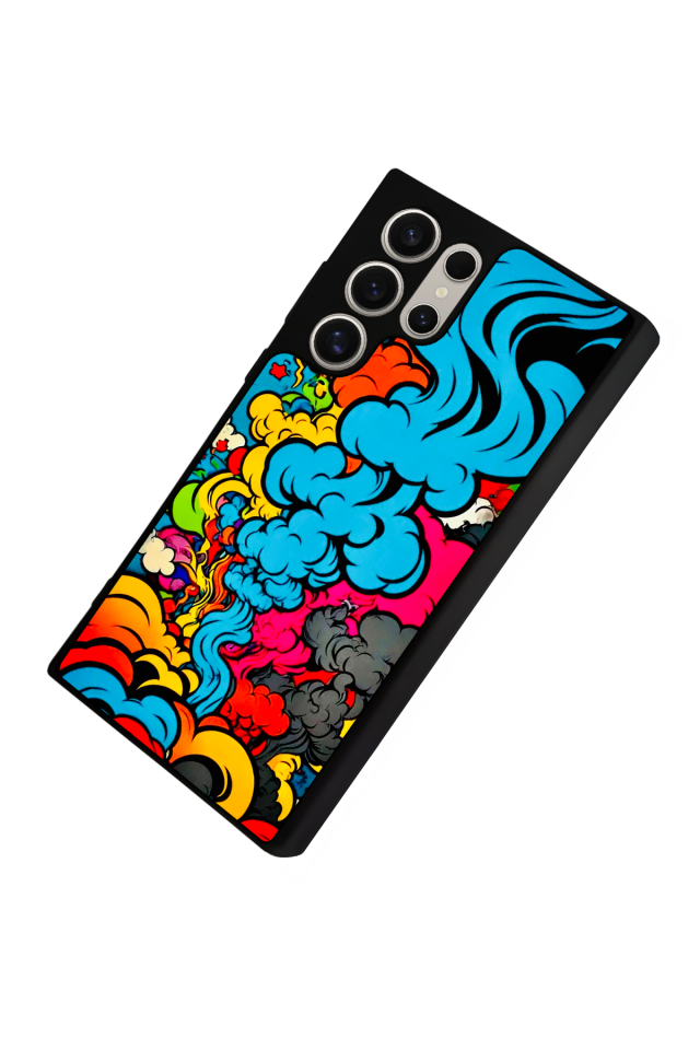 Samsung Galaxy S22 Ultra Uyumlu Abstract Tasarımlı Glossy Premium Kılıf