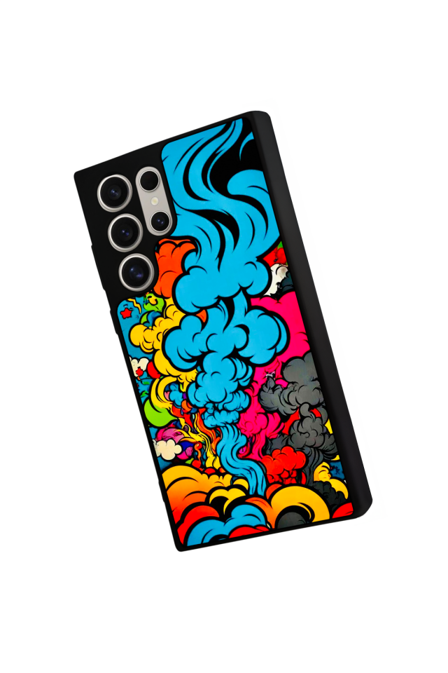 Samsung Galaxy S22 Ultra Uyumlu Abstract Tasarımlı Glossy Premium Kılıf