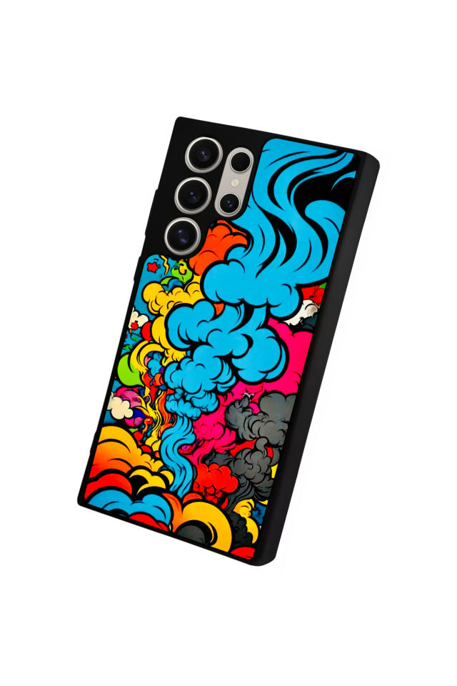 Samsung Galaxy S22 Ultra Uyumlu Abstract Tasarımlı Glossy Premium Kılıf