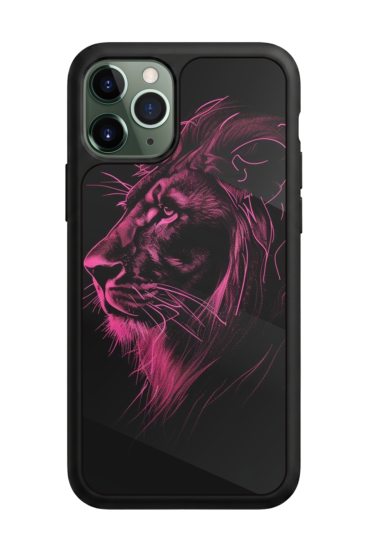 iPhone 11 Pro Uyumlu Aslan Tasarımlı Glossy Premium Kılıf