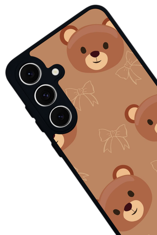 Samsung Galaxy S24 FE Uyumlu Ayı Tasarımlı Glossy Premium Kılıf