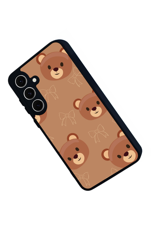 Samsung Galaxy S24 FE Uyumlu Ayı Tasarımlı Glossy Premium Kılıf