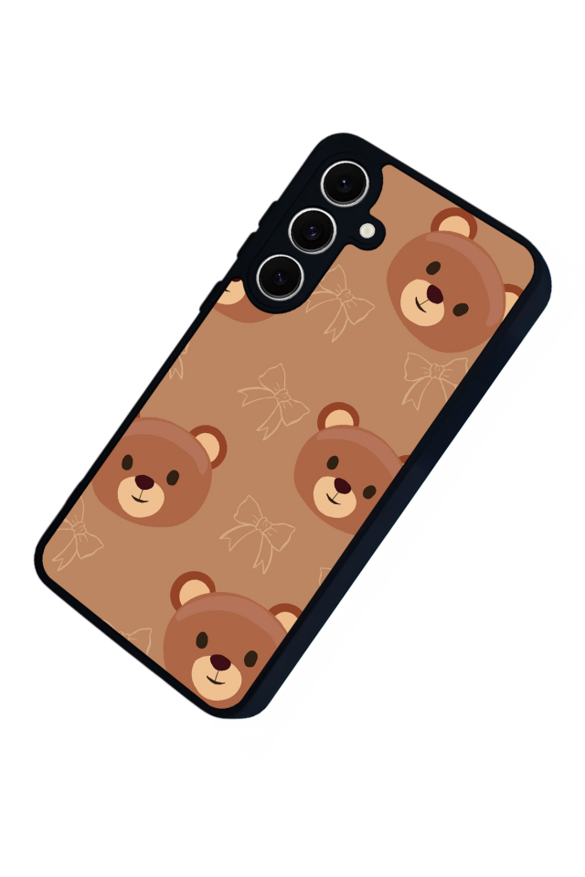 Samsung Galaxy S24 FE Uyumlu Ayı Tasarımlı Glossy Premium Kılıf