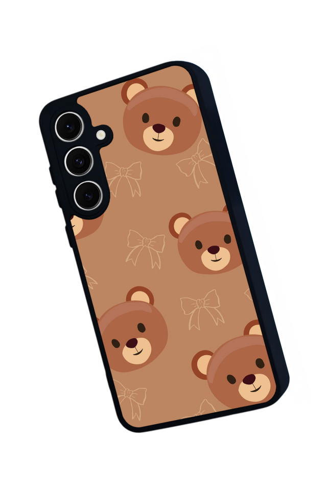 Samsung Galaxy S24 FE Uyumlu Ayı Tasarımlı Glossy Premium Kılıf