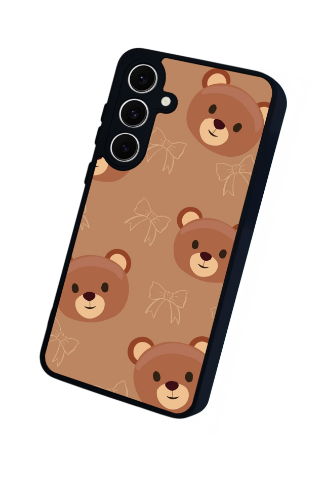 Samsung Galaxy S24 FE Uyumlu Ayı Tasarımlı Glossy Premium Kılıf