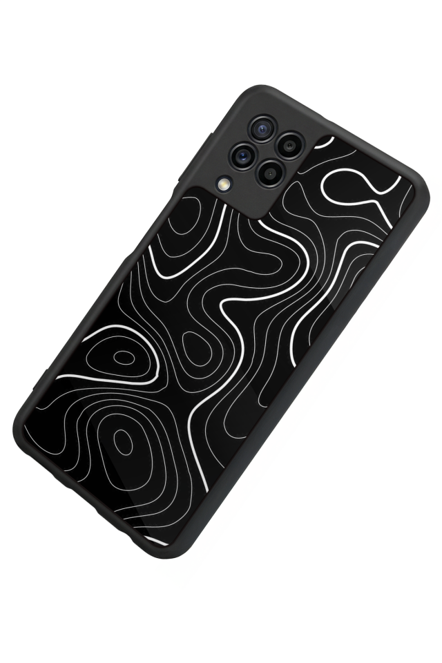 Samsung Galaxy M32 Uyumlu Çizgi Sanatı Tasarımlı Glossy Premium Kılıf