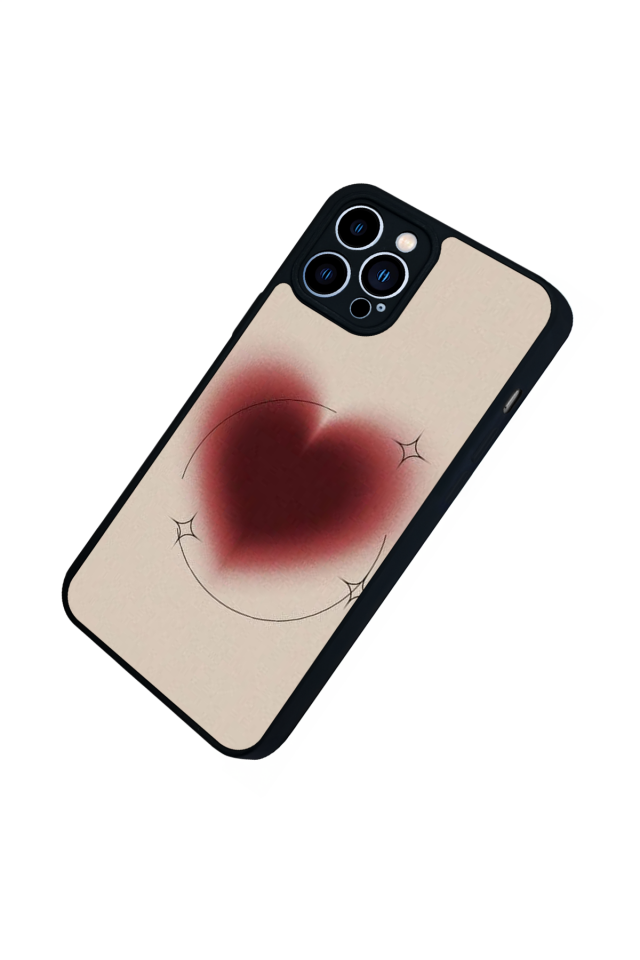 iPhone 12 Pro Max Uyumlu Kalp Love Tasarımlı Glossy Premium Kılıf