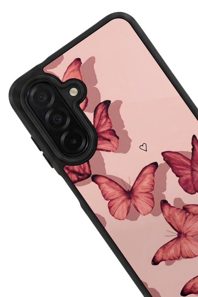 Samsung Galaxy A56 Uyumlu Kelebek Tasarımlı Glossy Premium Kılıf