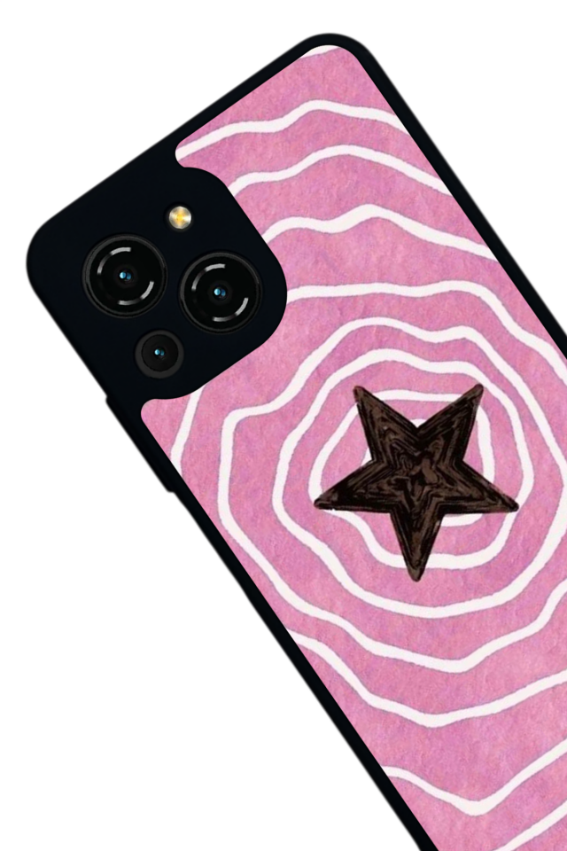 Reeder S23 Pro Max Uyumlu Retro Yildizlar Tasarımlı Glossy Premium Kılıf
