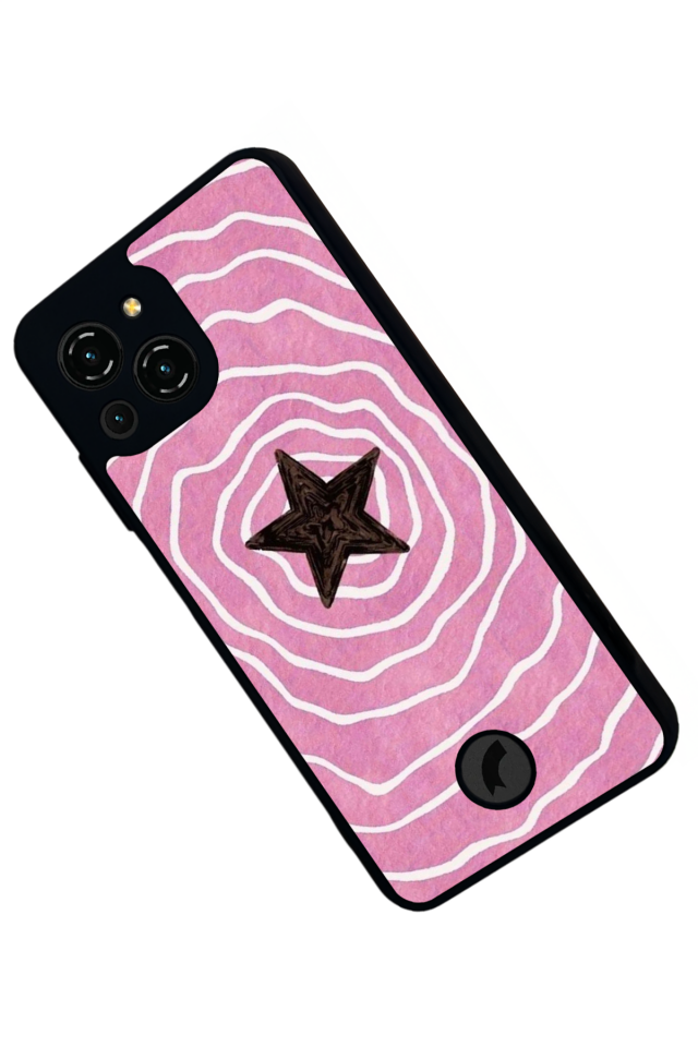 Reeder S23 Pro Max Uyumlu Retro Yildizlar Tasarımlı Glossy Premium Kılıf