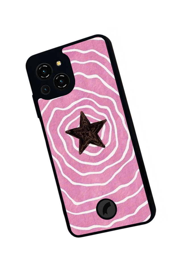 Reeder S23 Pro Max Uyumlu Retro Yildizlar Tasarımlı Glossy Premium Kılıf