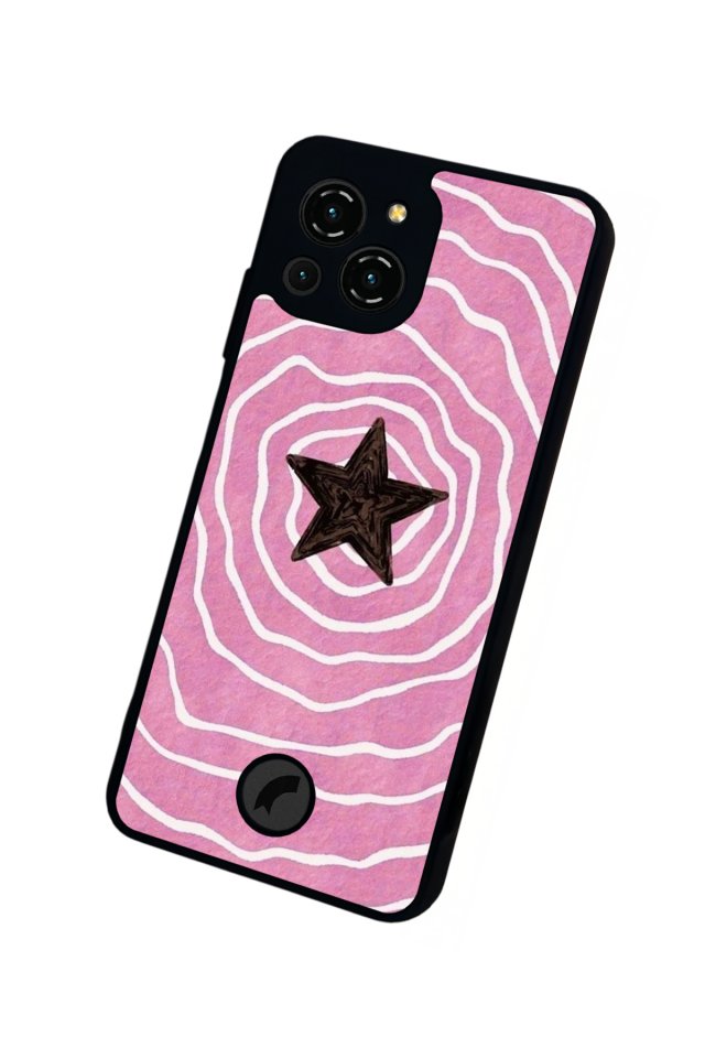 Reeder S23 Pro Max Uyumlu Retro Yildizlar Tasarımlı Glossy Premium Kılıf