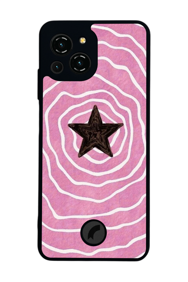 Reeder S23 Pro Max Uyumlu Retro Yildizlar Tasarımlı Glossy Premium Kılıf