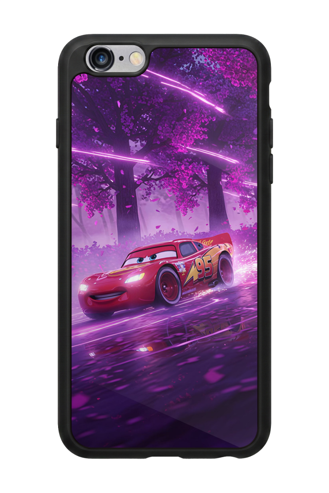 iPhone 6s Plus Uyumlu Şimsek McQueen Tasarımlı Glossy Premium Kılıf