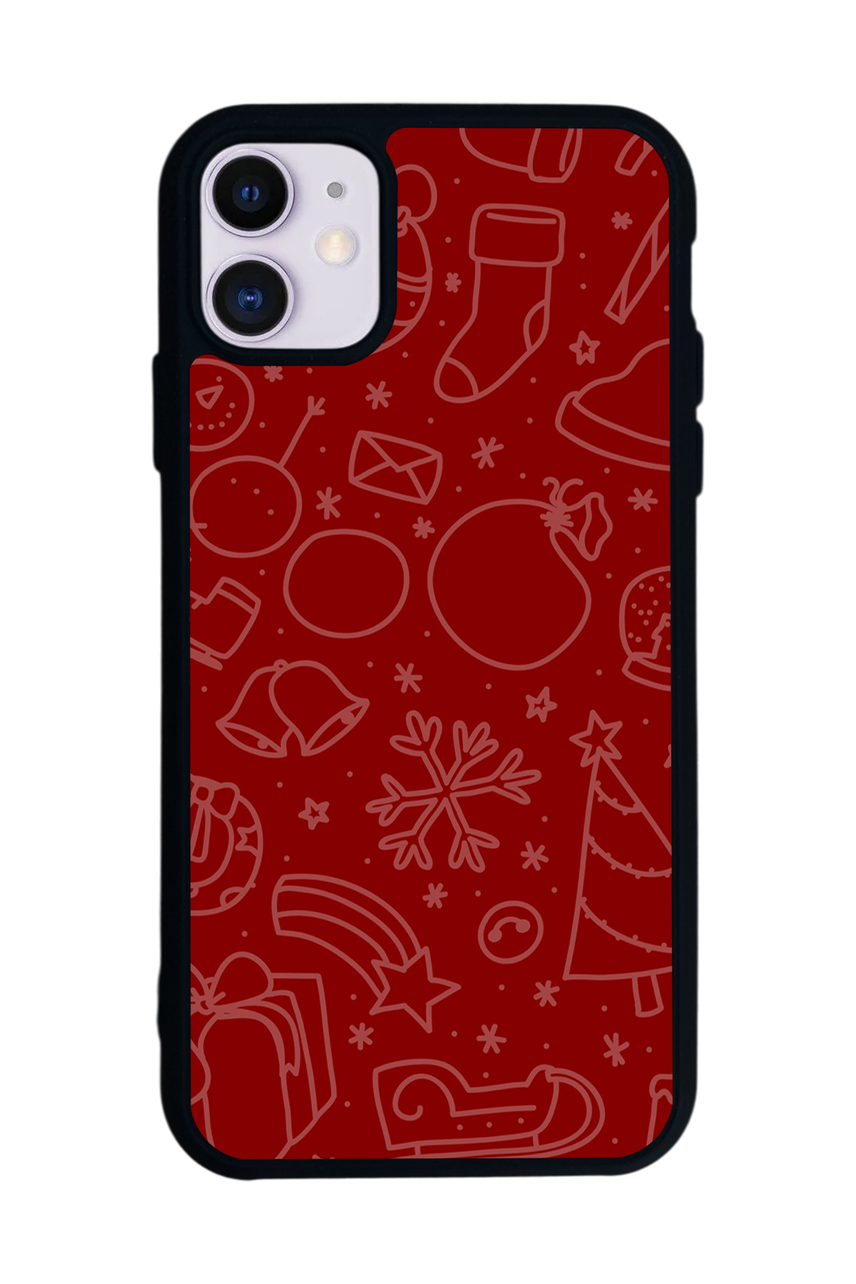 iPhone 11 Uyumlu Yilbasi Christmas Tasarımlı Glossy Premium Kılıf