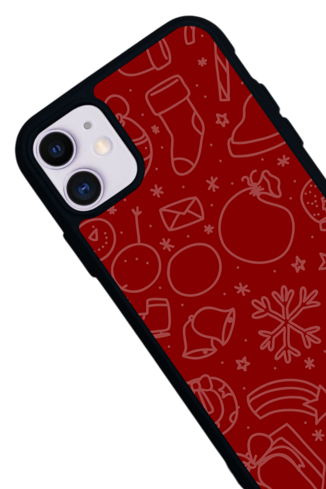 iPhone 11 Uyumlu Yilbasi Christmas Tasarımlı Glossy Premium Kılıf