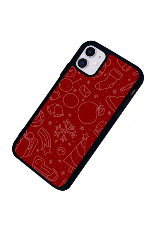 iPhone 11 Uyumlu Yilbasi Christmas Tasarımlı Glossy Premium Kılıf
