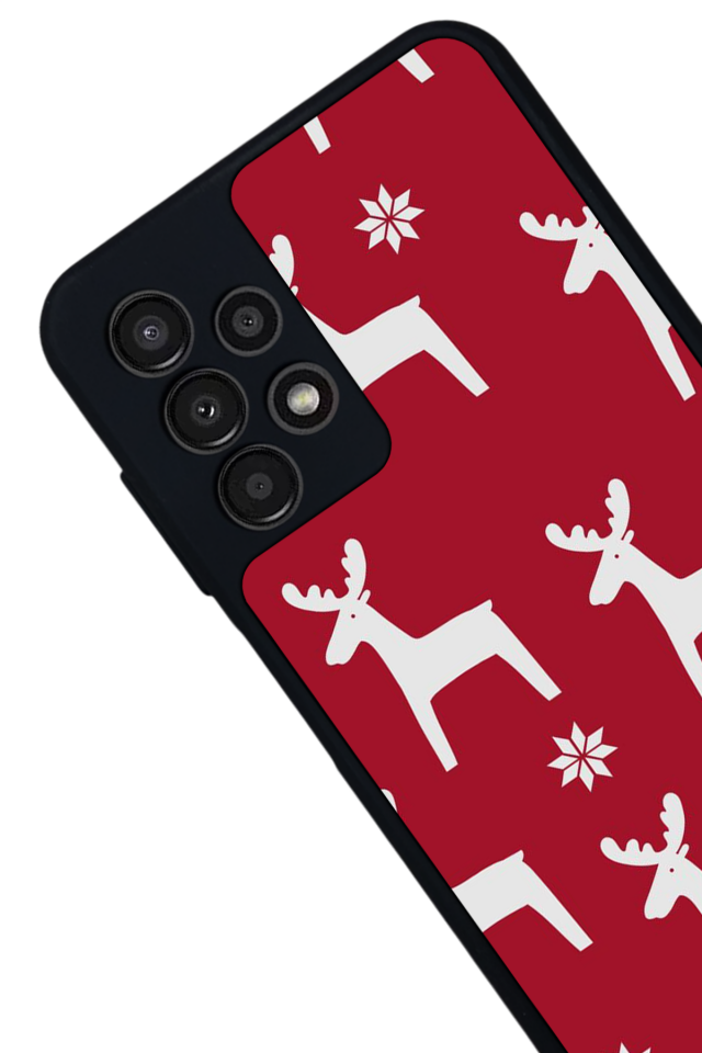 Samsung Galaxy A13 Uyumlu Yilbasi Christmas Tasarımlı Glossy Premium Kılıf