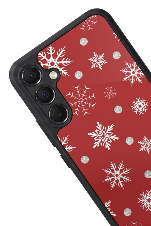 Samsung Galaxy M34 Uyumlu Yilbasi Christmas Tasarımlı Glossy Premium Kılıf