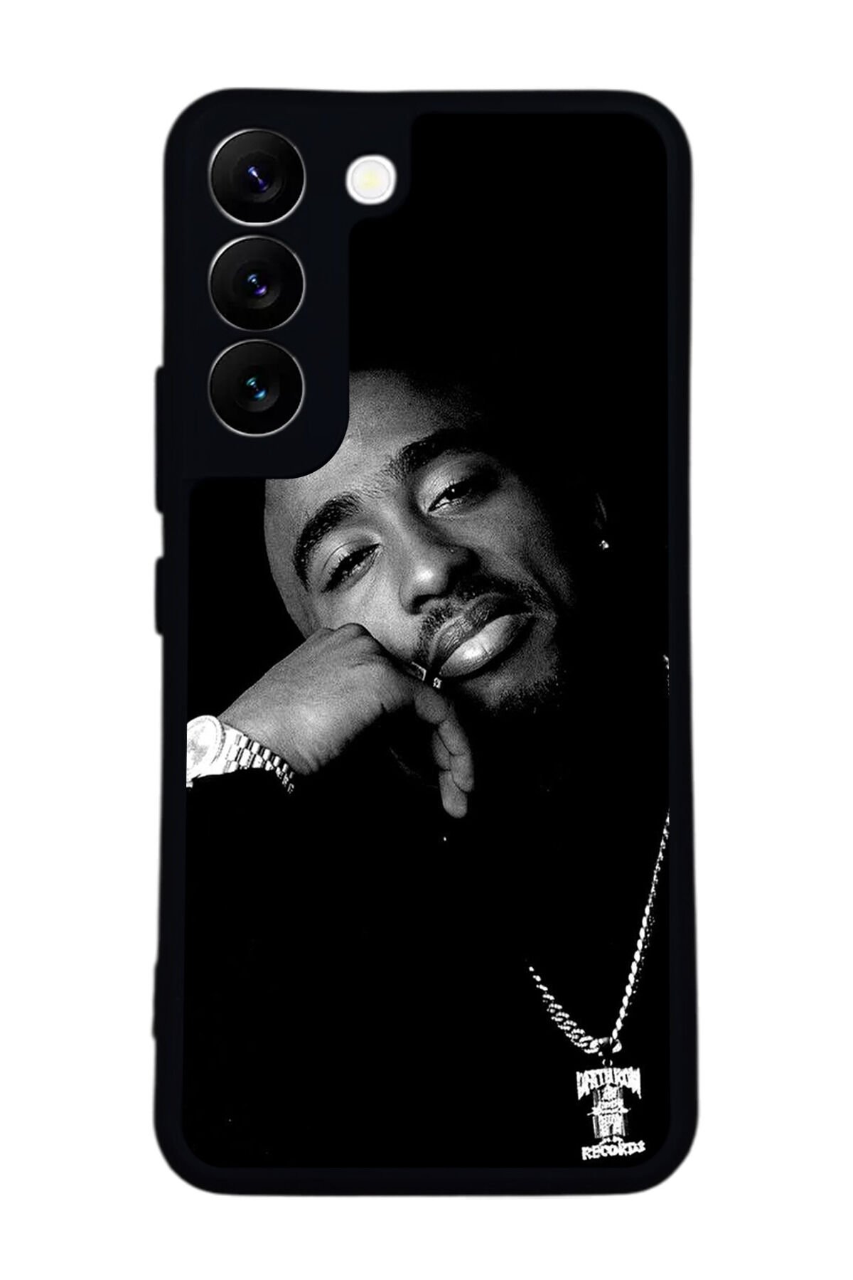 Samsung Galaxy S22 Uyumlu Tupac Tasarımlı Glossy Premium Kılıf