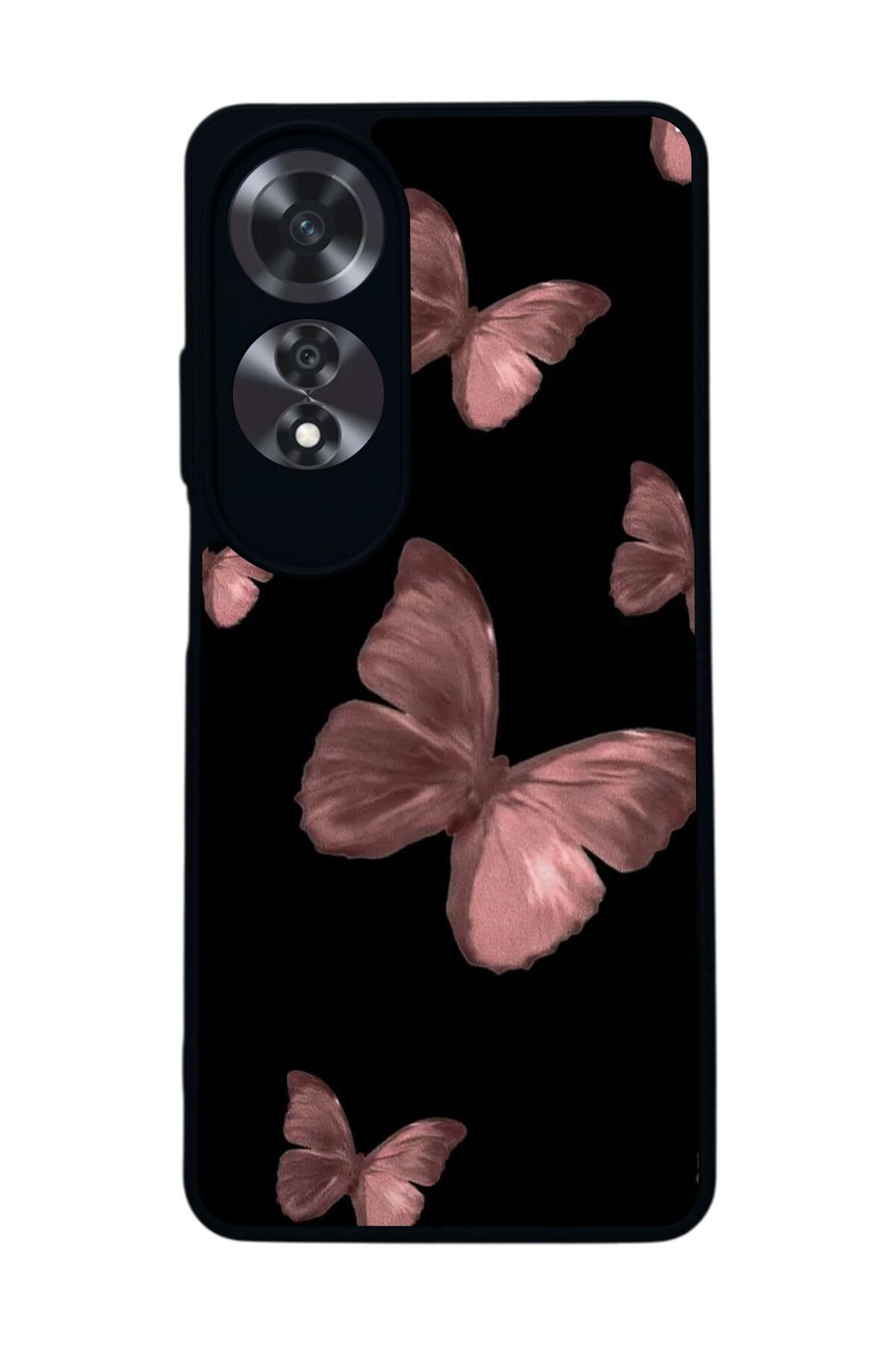 Oppo A60 Mat Siyah uyumlu Kılıf – Yumuşak Silikon, Koruyucu, Şok Emici Kapak