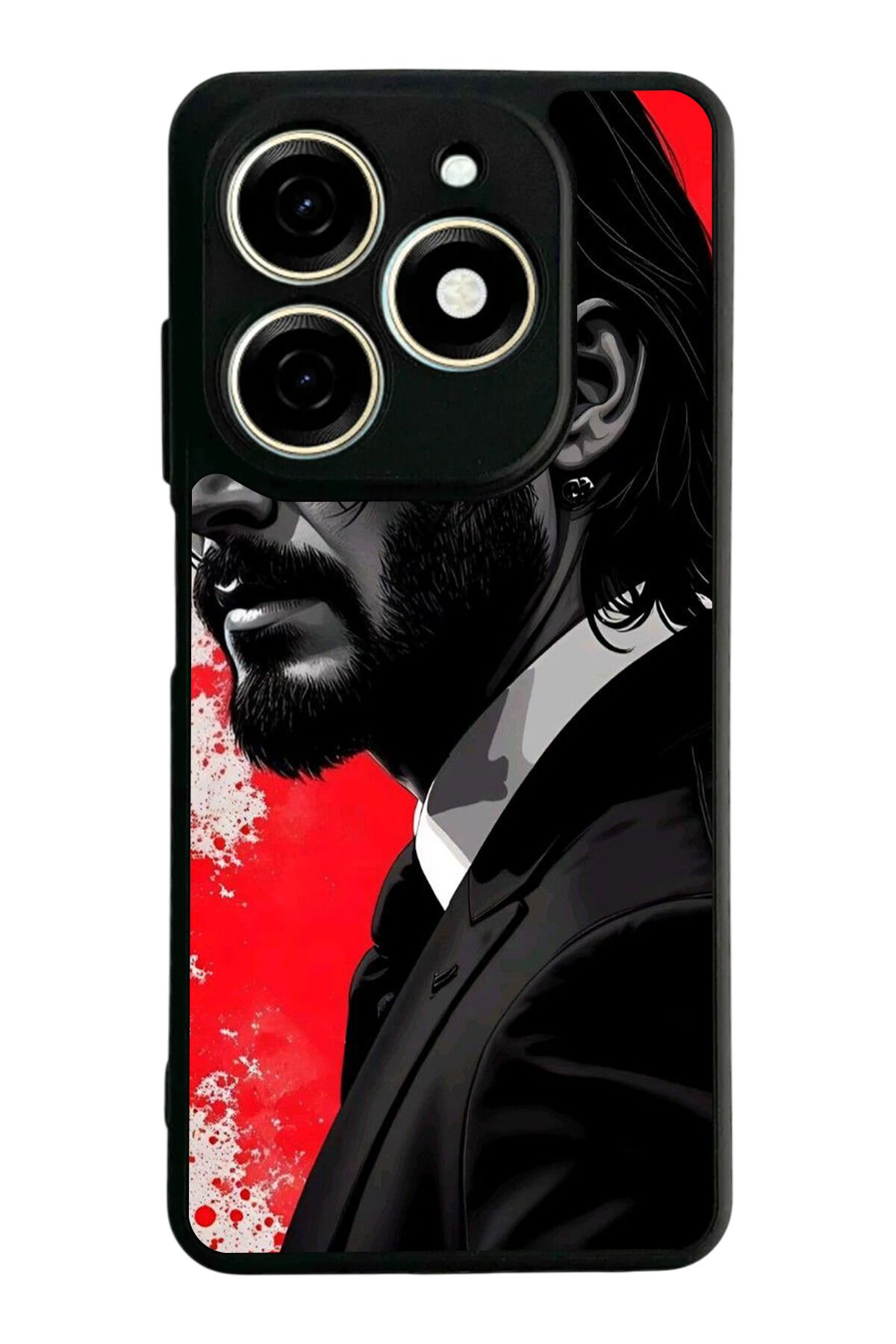 Infınıx Smart 8 Pro Uyumlu JohnWick Tasarımlı Glossy Premium Kılıf