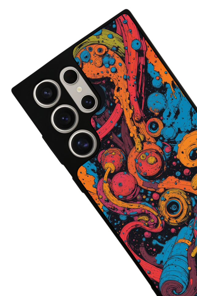 Samsung Galaxy S22 Ultra Uyumlu Abstract Tasarımlı Glossy Premium Kılıf