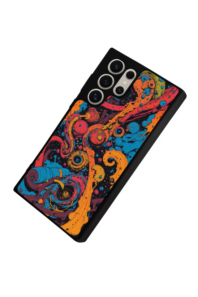 Samsung Galaxy S22 Ultra Uyumlu Abstract Tasarımlı Glossy Premium Kılıf