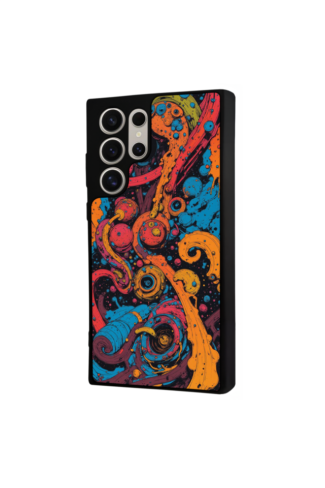 Samsung Galaxy S22 Ultra Uyumlu Abstract Tasarımlı Glossy Premium Kılıf