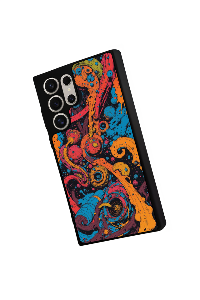 Samsung Galaxy S22 Ultra Uyumlu Abstract Tasarımlı Glossy Premium Kılıf