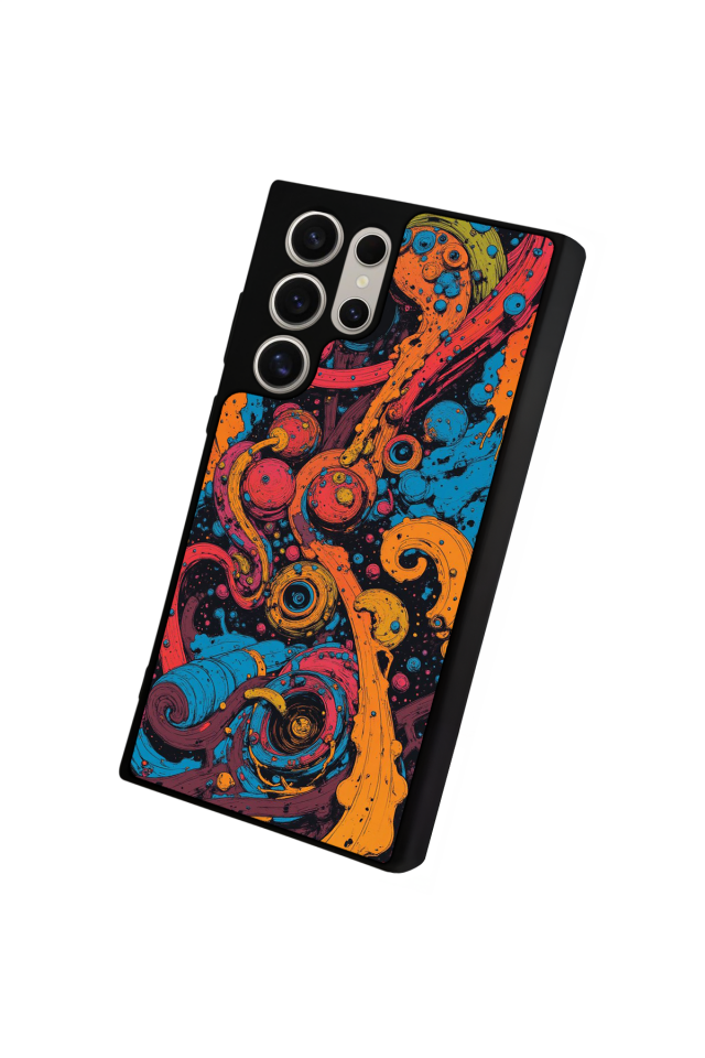 Samsung Galaxy S22 Ultra Uyumlu Abstract Tasarımlı Glossy Premium Kılıf