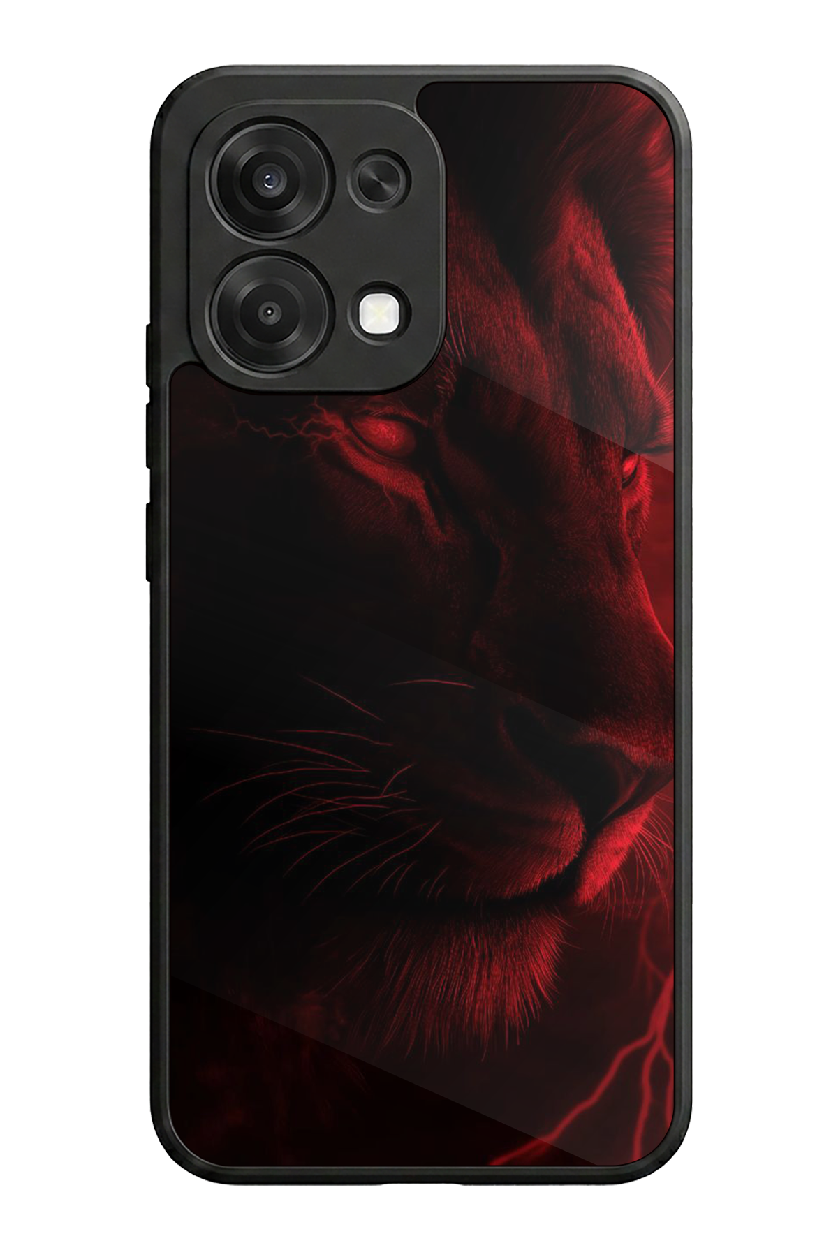 Oppo A6 Pro Uyumlu Aslan Tasarımlı Glossy Premium Kılıf