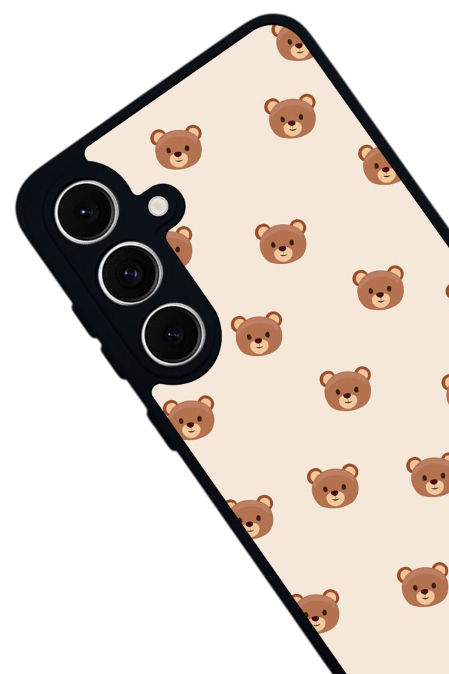 Samsung Galaxy S24 FE Uyumlu Ayı Tasarımlı Glossy Premium Kılıf