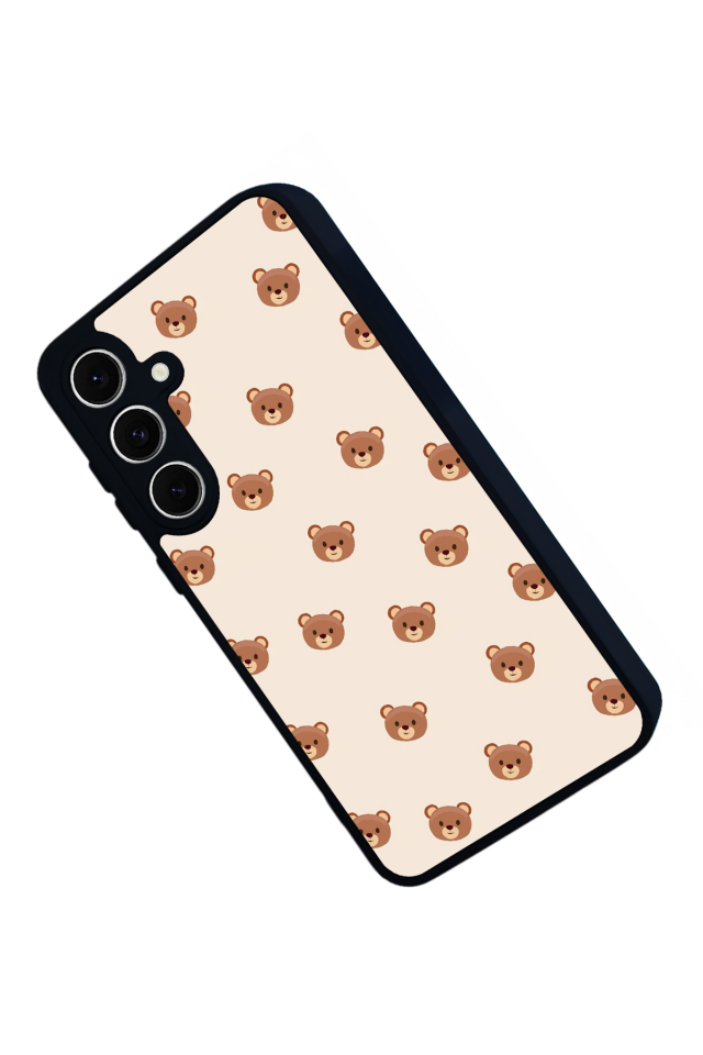 Samsung Galaxy S24 FE Uyumlu Ayı Tasarımlı Glossy Premium Kılıf