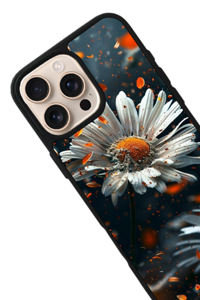 iPhone 14 Pro Max Uyumlu Cicek Tasarımlı Glossy Premium Kılıf