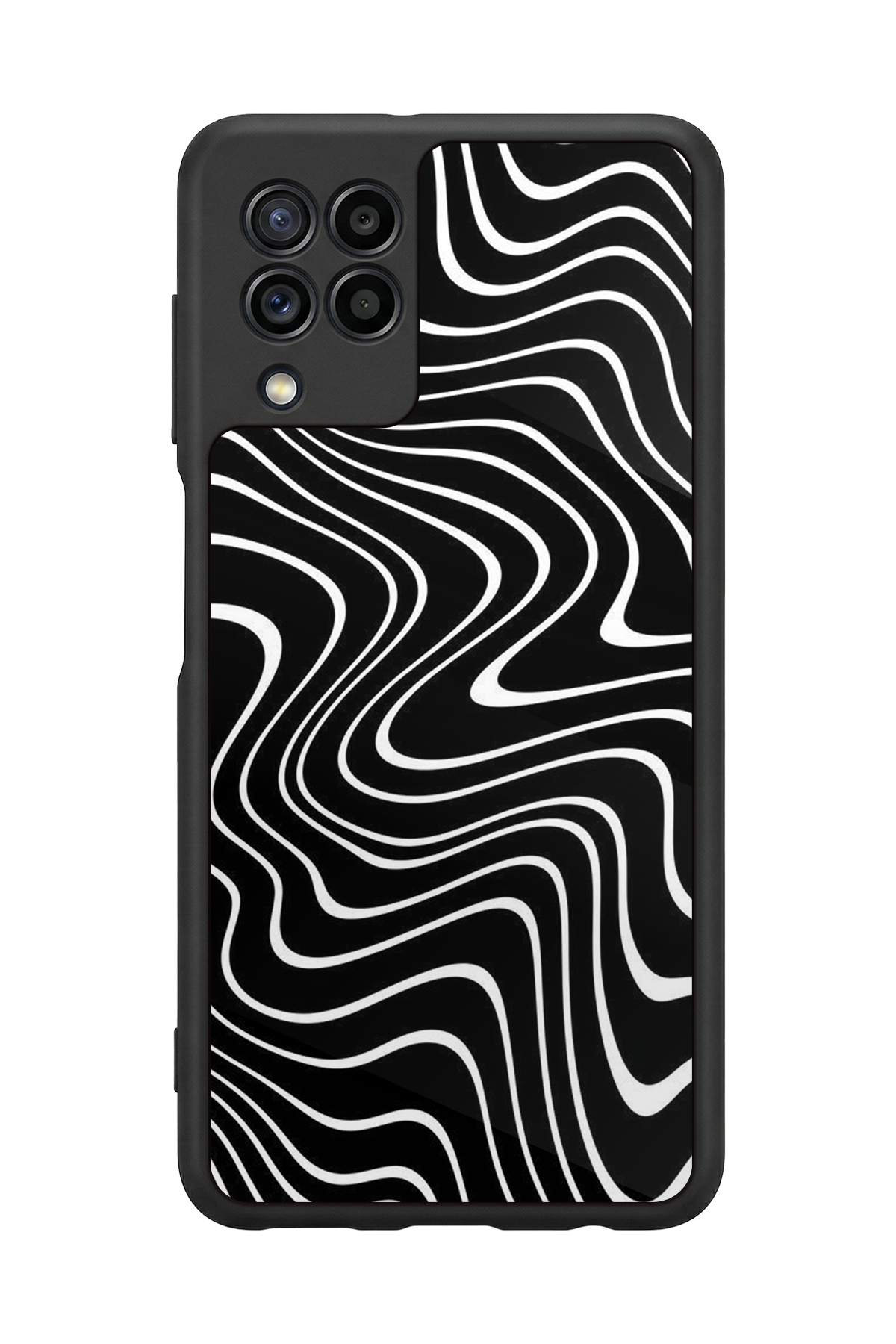 Samsung Galaxy M32 Uyumlu Çizgi Sanatı Tasarımlı Glossy Premium Kılıf