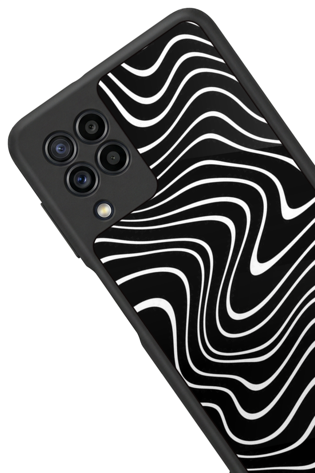 Samsung Galaxy M32 Uyumlu Çizgi Sanatı Tasarımlı Glossy Premium Kılıf