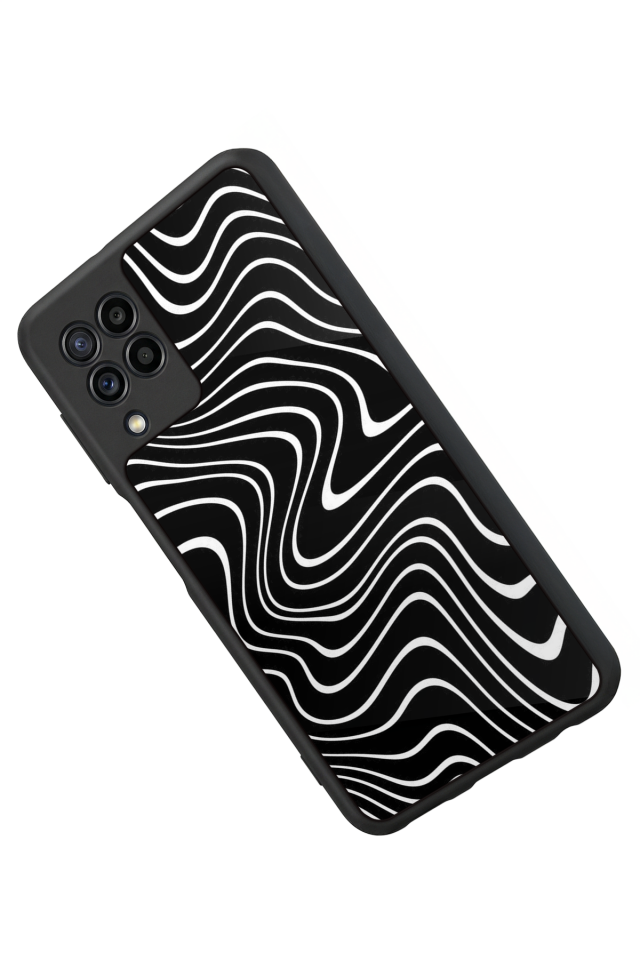 Samsung Galaxy M32 Uyumlu Çizgi Sanatı Tasarımlı Glossy Premium Kılıf