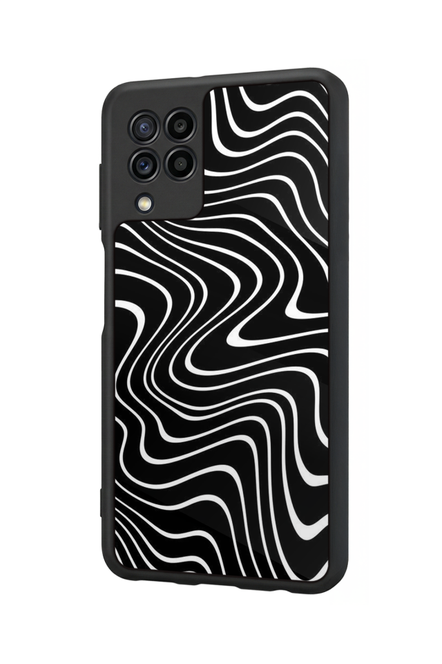 Samsung Galaxy M32 Uyumlu Çizgi Sanatı Tasarımlı Glossy Premium Kılıf