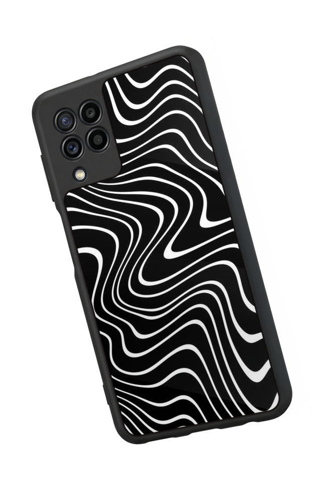 Samsung Galaxy M32 Uyumlu Çizgi Sanatı Tasarımlı Glossy Premium Kılıf