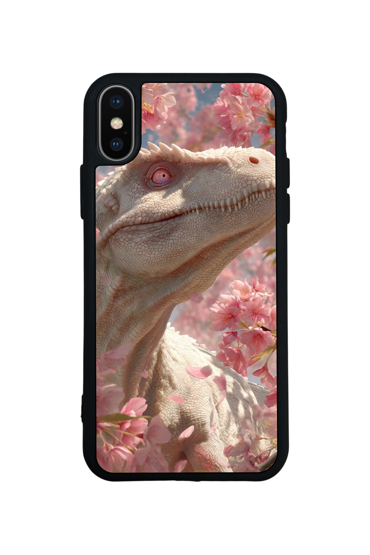 iPhone XS Max Uyumlu Dinazor Tasarımlı Glossy Premium Kılıf