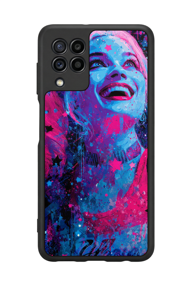 Samsung Galaxy M22 Uyumlu HarleyQueen Tasarımlı Glossy Premium Kılıf